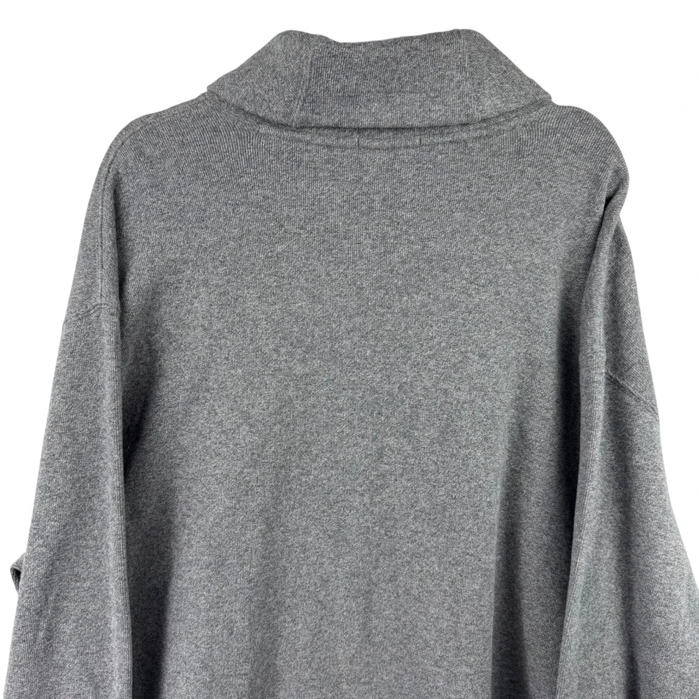 Polo Ralph Lauren Shawl Collar Pullover Mens 2XB Grey Cotton Preppy Old Money